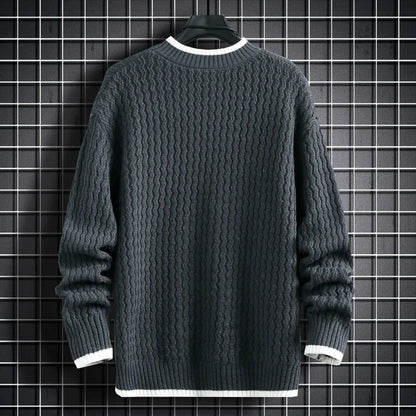 Cable-Knit Classic Men's Sweater